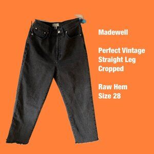 Madewell Perfect Vintage High Waist Straight Leg Jeans (Lunar Wash)